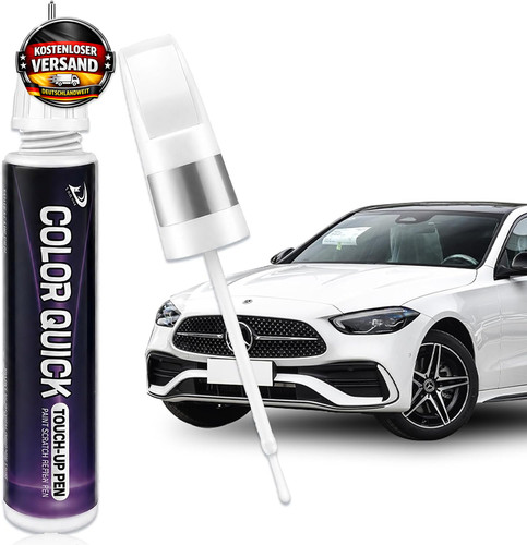 Auto lackstift weiß 1 - weiß, 2-in-1